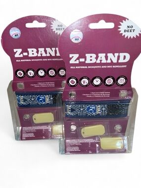 3/$8 KC Royals Z-BAND All Natural Mosquito & Bug Repellent Wristband